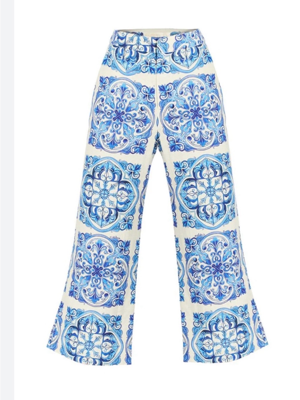 Mestiza Blue Tile-Print Pants